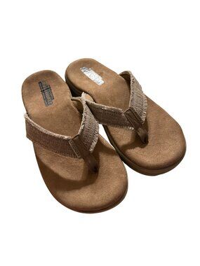 Skechers Mens Relaxed Fit Brown NWOT Thong Sandals Size 12 Comfortable Summer Fo